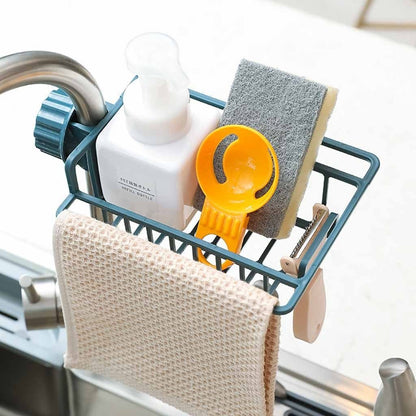 Kitchen Faucet Finishing Sponge Dishcloth Drain Rack